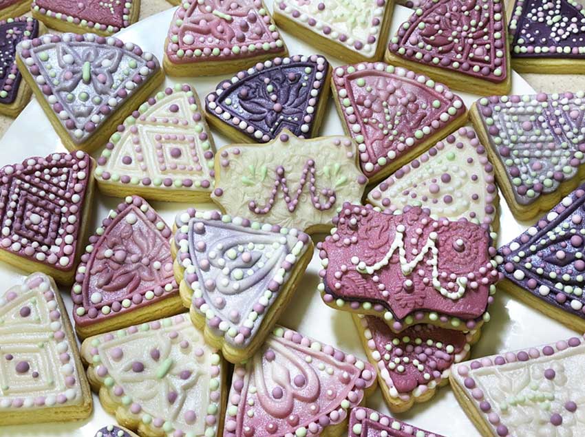 Mauve Color Palette Cookies