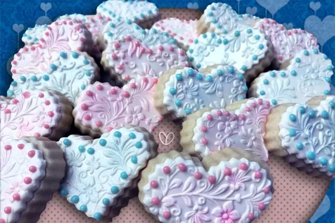 Plate of Baptism/Christening Cookies