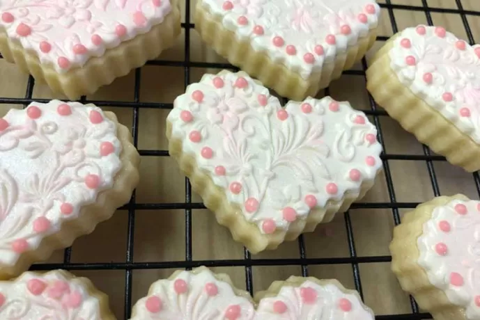 Baby Girl Christening Cookies