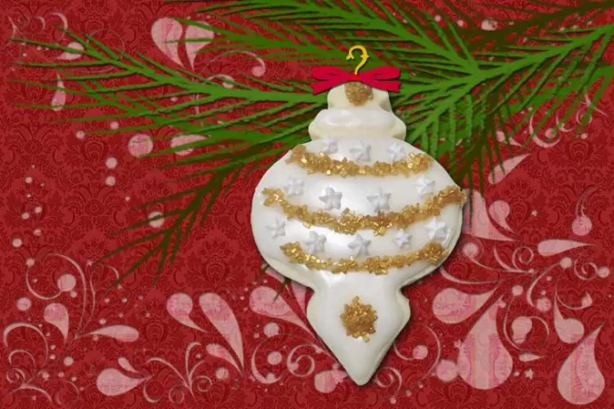 Christmas Tree Ornament Cookie