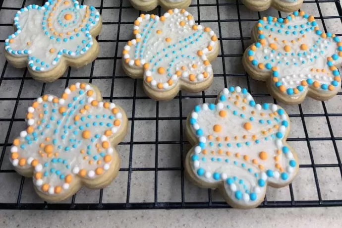 Fancy Flower Cookies