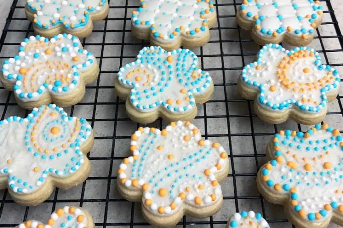 Fancy Flower Cookies