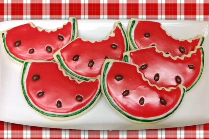 Watermelon Cookies