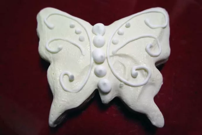 White Butterfly soft sugar cookie