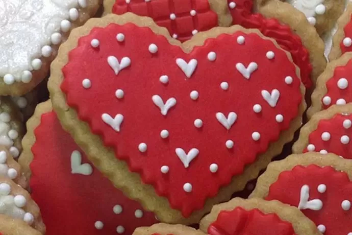 Heart Cookie Closeup