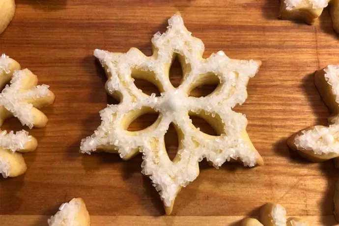 Shortbread Snowflakes