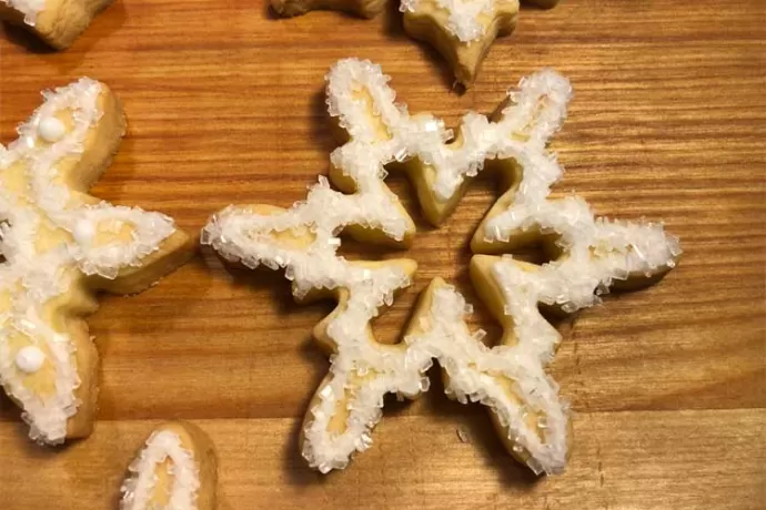 Shortbread Snowflakes