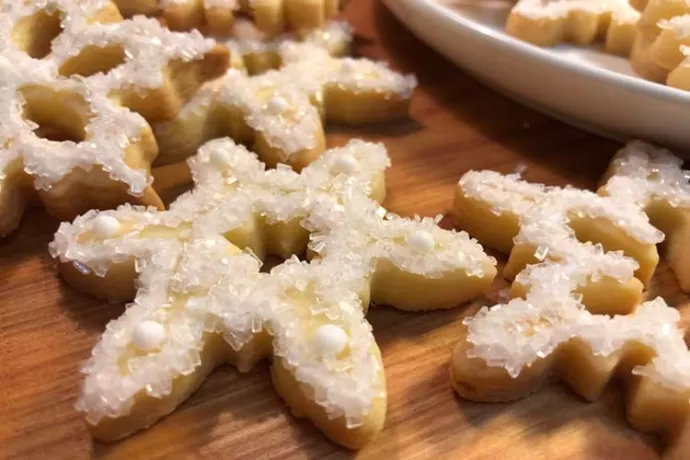 Shortbread Snowflakes