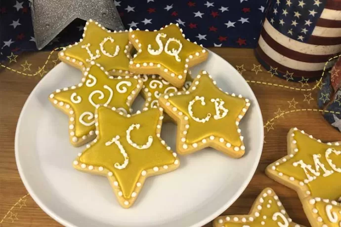 Gold Star Cookies