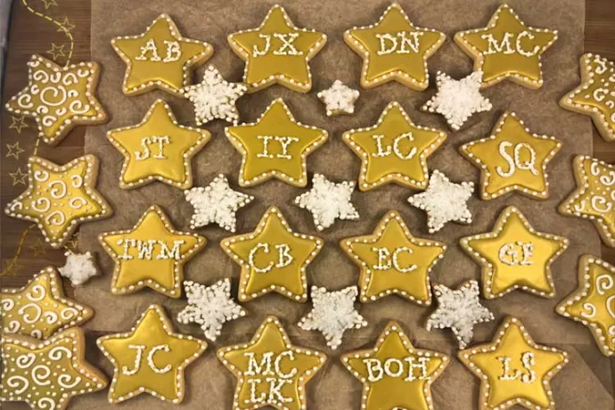 Gold Star Cookies