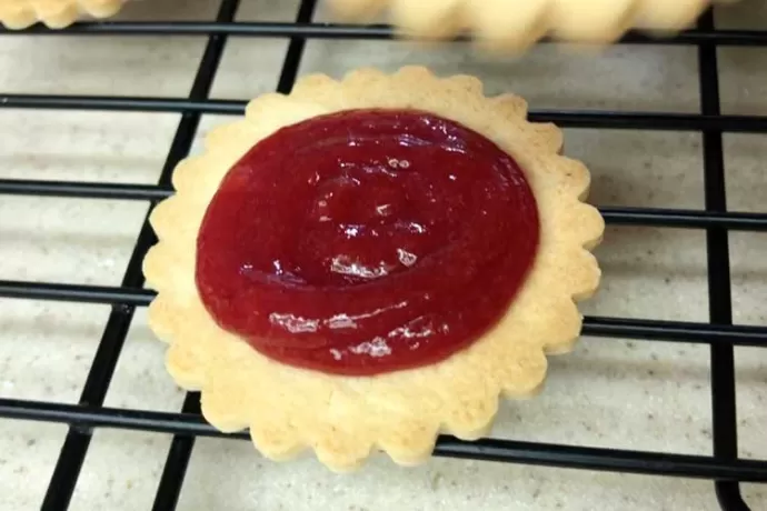 Raspberry-filled Sandwich Cookies