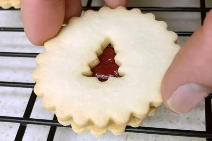 Raspberry-filled Sandwich Cookies