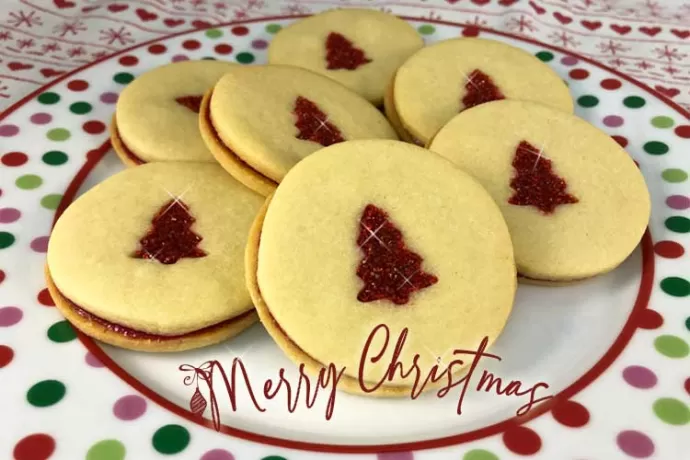 Raspberry-filled Sandwich Cookies