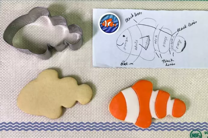 Clownfish cookies