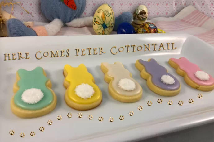 cotton tail easter cookies