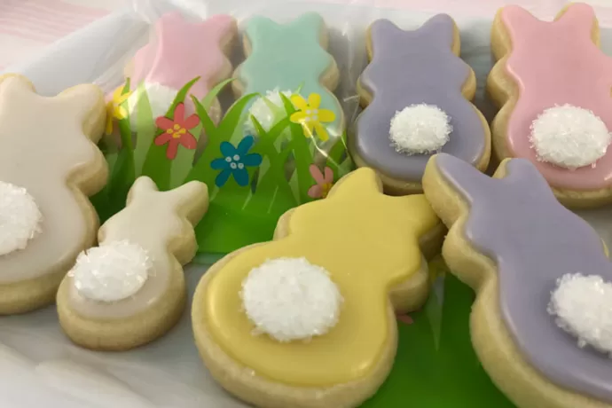 cotton tail easter cookies