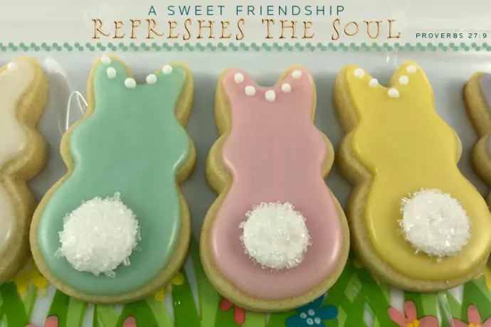 cotton tail easter cookies