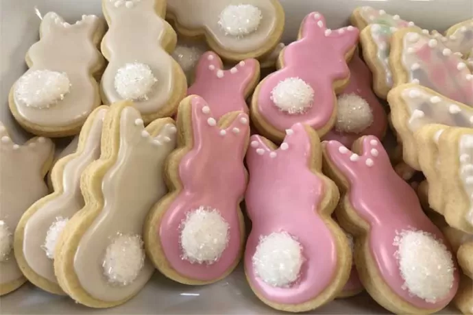 cotton tail easter cookies